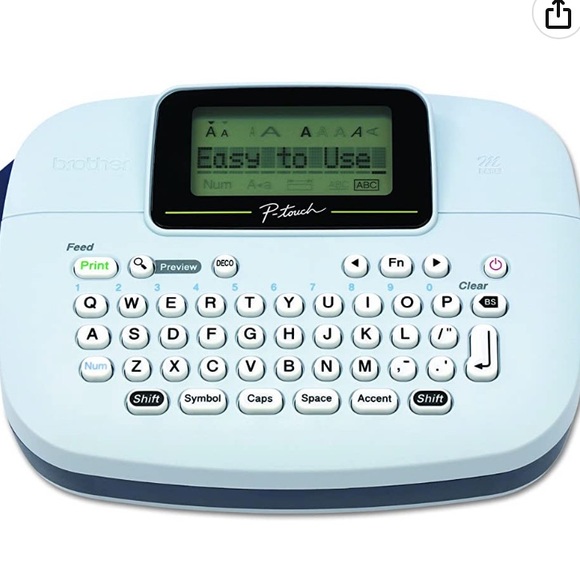 Brother P-Touch, PTM95, Handy Label Maker, 9 Type Styles, 8
Deco Mode Patterns - Picture 1 of 8